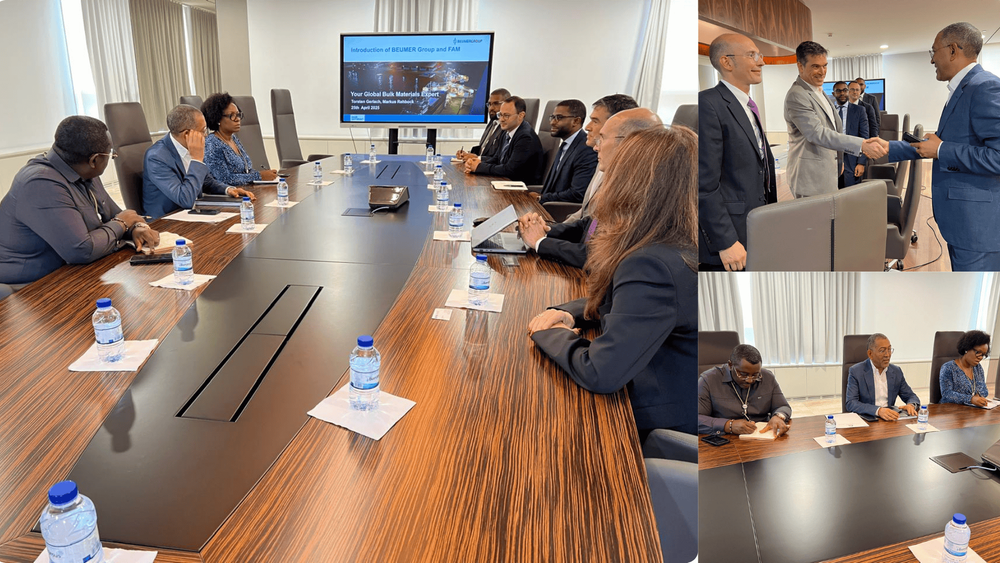 MINISTRO DIAMANTINO AZEVEDO RECEBE PCA DA BEUMER GROUP MINISTRO DIAMANTINO AZEVEDO RECEBE PCA DA BEUMER GROUP