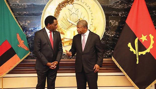 PRESIDENTE JOÃO LOURENÇO FELICITA HOMÓLOGO HAKAINDE HICHILEMA PELA REELEIÇÃO NA ZÂMBIA PRESIDENTE JOÃO LOURENÇO FELICITA HOMÓLOGO HAKAINDE HICHILEMA PELA REELEIÇÃO NA ZÂMBIA