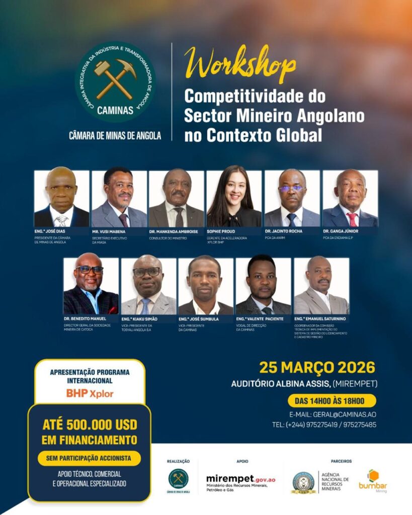 ANGOLA DEBATE COMPETITIVIDADE E ACESSO A FINANCIAMENTO INTERNACIONAL NO SECTOR MINEIRO