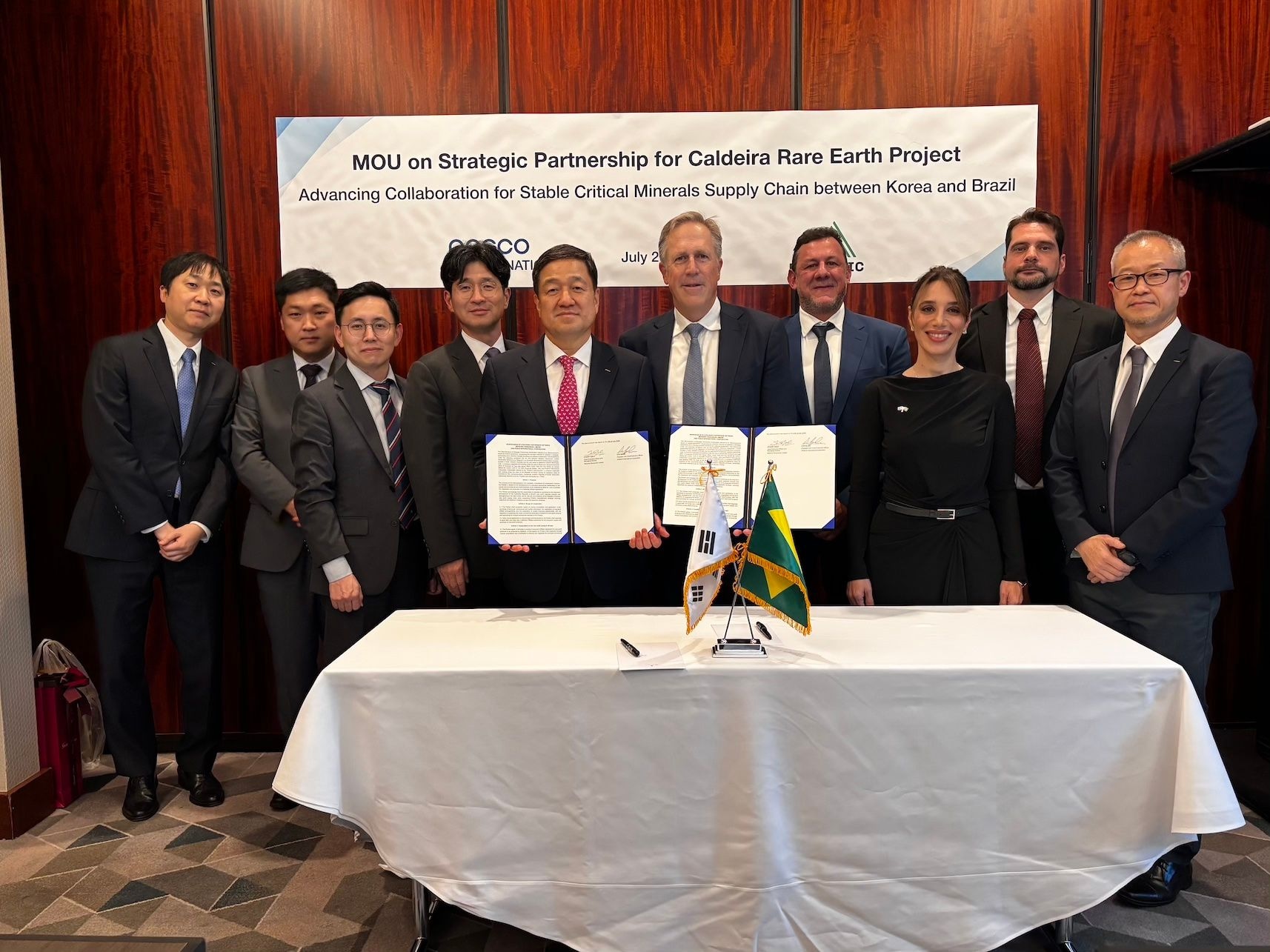MINERAIS CRÍTICOS: METEORIC E POSCO FIRMAM PARCERIA PARA FORNECIMENTO DE TERRAS RARAS DO BRASIL À COREIA DO SUL MINERAIS CRÍTICOS: METEORIC E POSCO FIRMAM PARCERIA PARA FORNECIMENTO DE TERRAS RARAS DO BRASIL À COREIA DO SUL